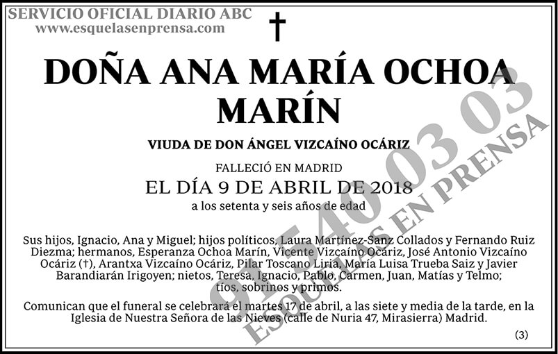 Ana María Ochoa Marín
